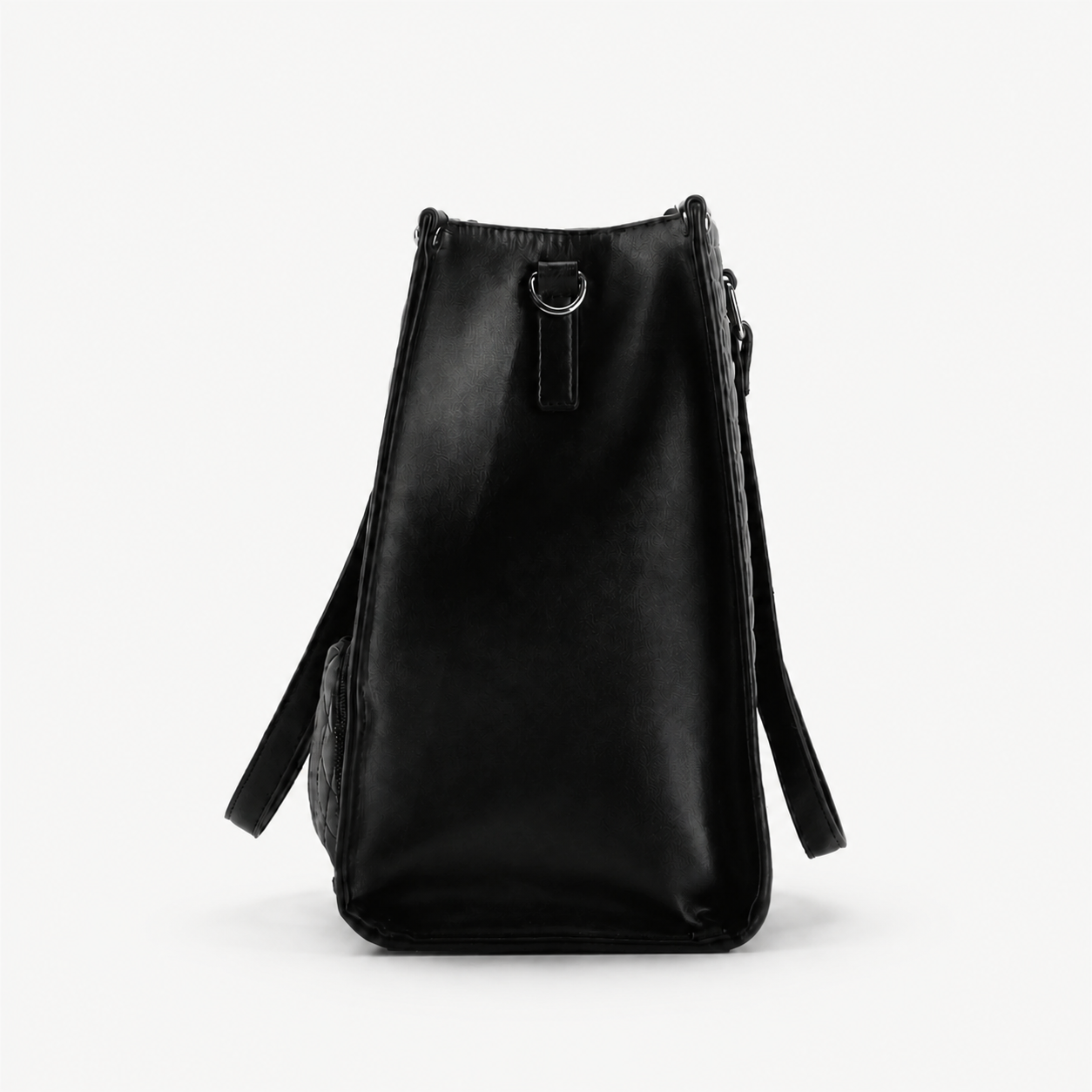 Vista lateral da Bolsa Tote Workday preta | Vivièn