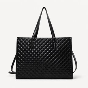 Bolsa Tote Workday preta em vista traseira | Vivièn