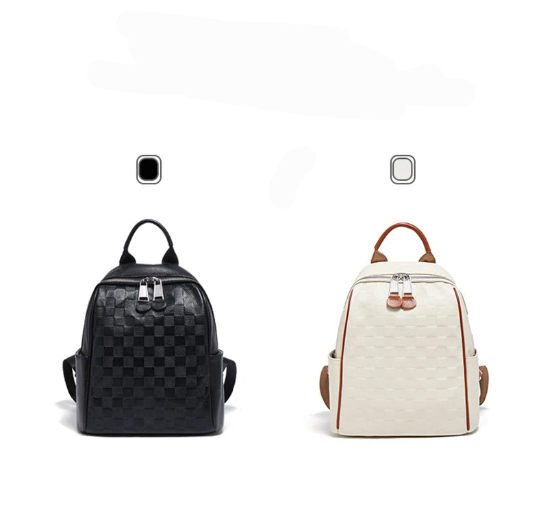 Mochila Casual de Couro Lana | Backpacks | Cores variadas | Detalhe 2 | Vivièn