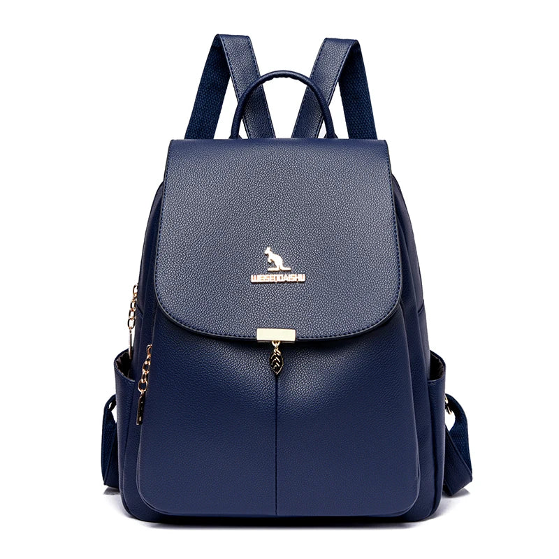 Mochila Feminina de Couro Genuíno Antonelli | Backpacks | Cores variadas | Detalhe 12 | Vivièn