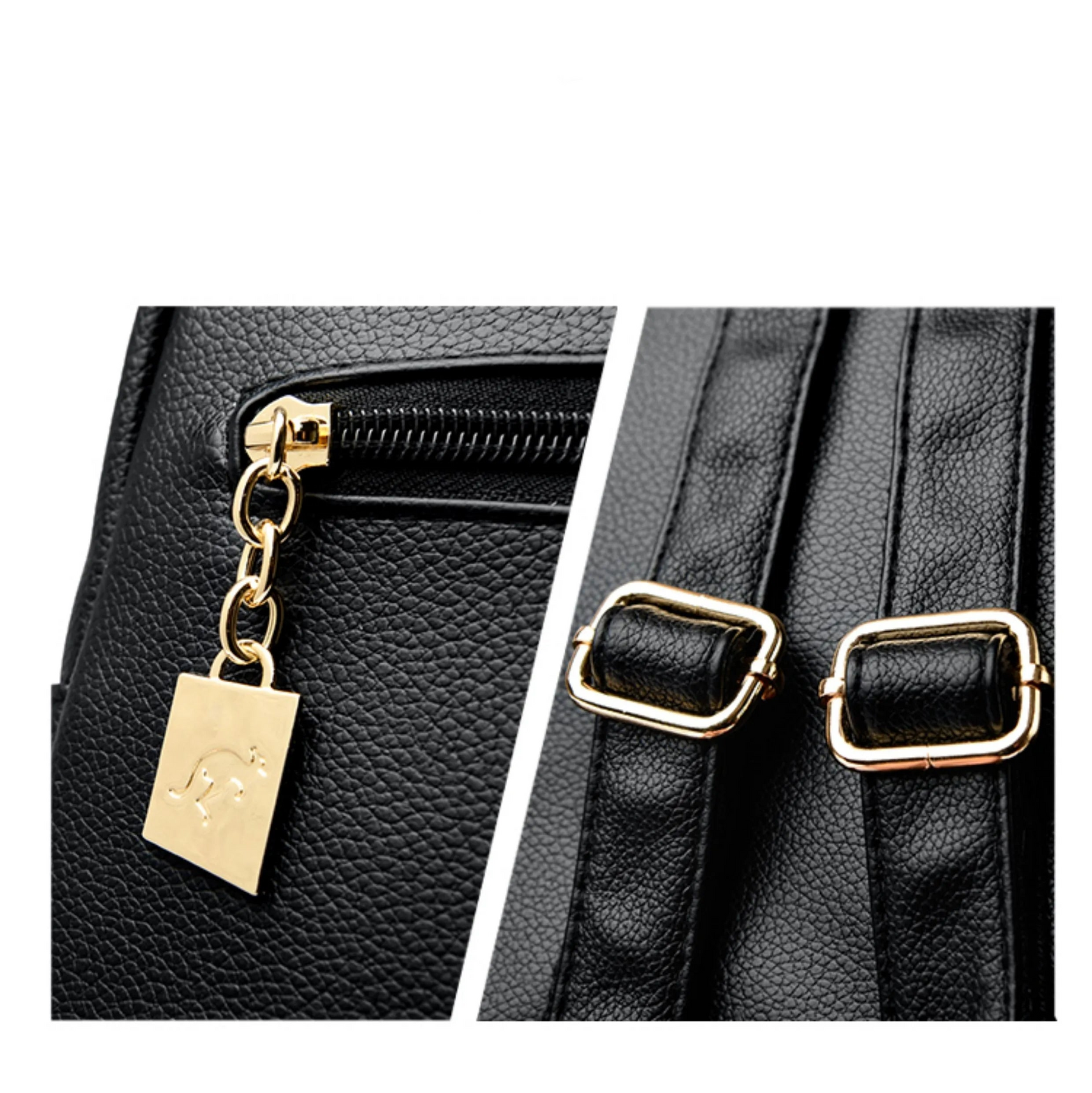 Mochila Feminina de Couro Genuíno Antonelli | Backpacks | Cores variadas | Detalhe 2 | Vivièn
