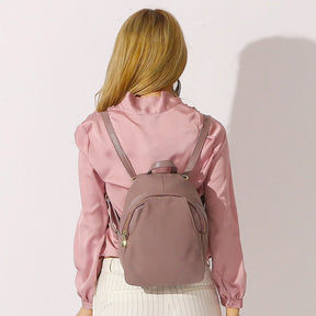 Mochila Feminina de Couro Genuíno Daphne | Backpacks | Cores variadas | Lateral | Vivièn