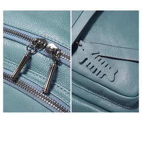 Mochila Feminina de Couro Genuíno Elisa | Backpacks | Cores variadas | Detalhe 1 | Vivièn