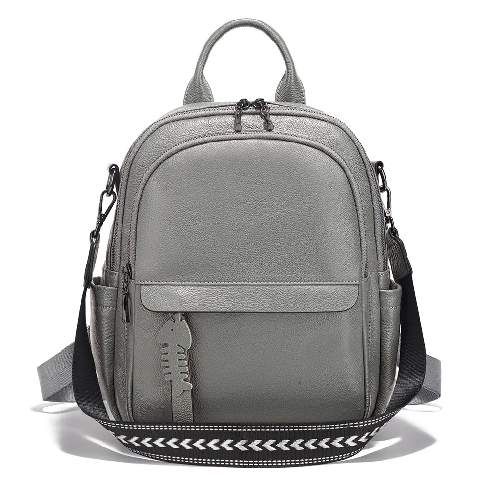 Mochila Feminina de Couro Genuíno Elisa | Backpacks | Cores variadas | Detalhe 10 | Vivièn