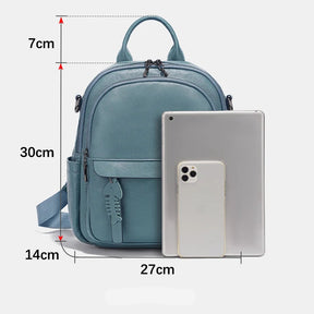 Mochila Feminina de Couro Genuíno Elisa | Backpacks | Cores variadas | Detalhe 3 | Vivièn