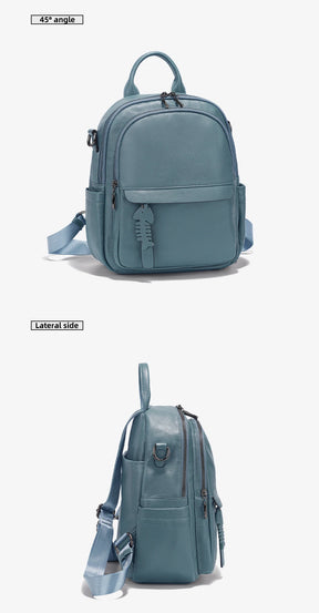 Mochila Feminina de Couro Genuíno Elisa | Backpacks | Cores variadas | Detalhe 6 | Vivièn
