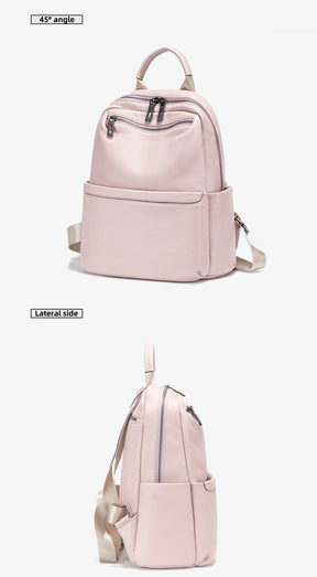 Mochila Feminina de Couro Genuíno Gabrielle | Backpacks | Cores variadas | Detalhe 4 | Vivièn