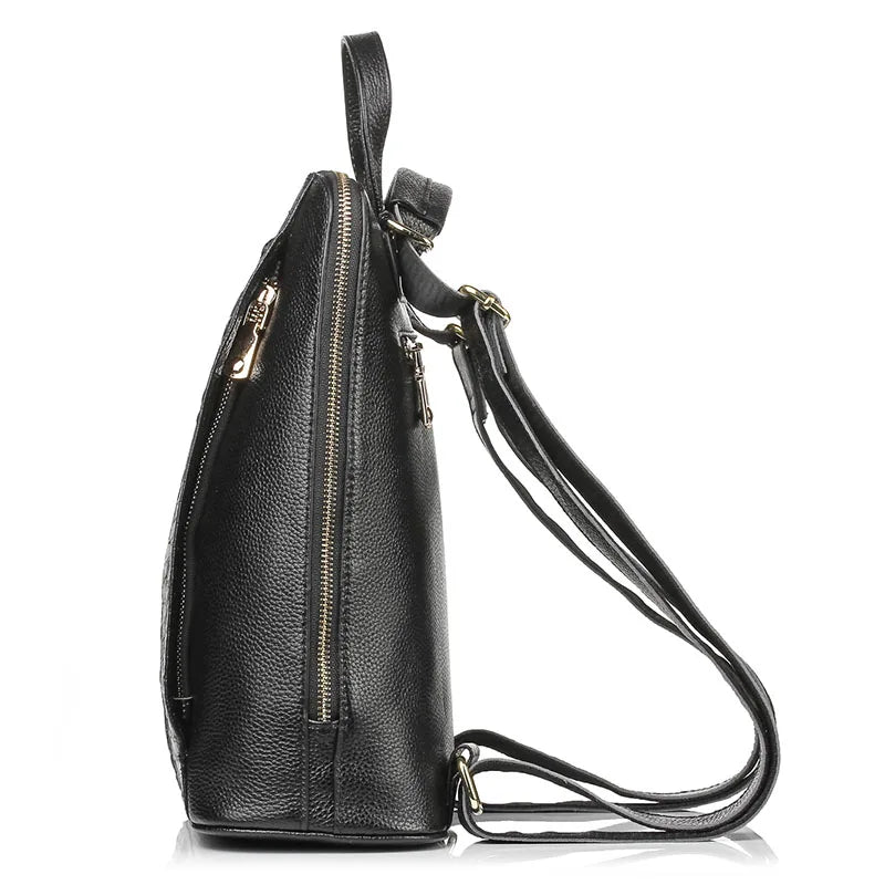 Mochila Feminina de Couro Genuíno Geneviève | Backpacks | Cores variadas | Costas | Vivièn
