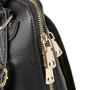Mochila Feminina de Couro Genuíno Geneviève | Backpacks | Cores variadas | Detalhe 1 | Vivièn