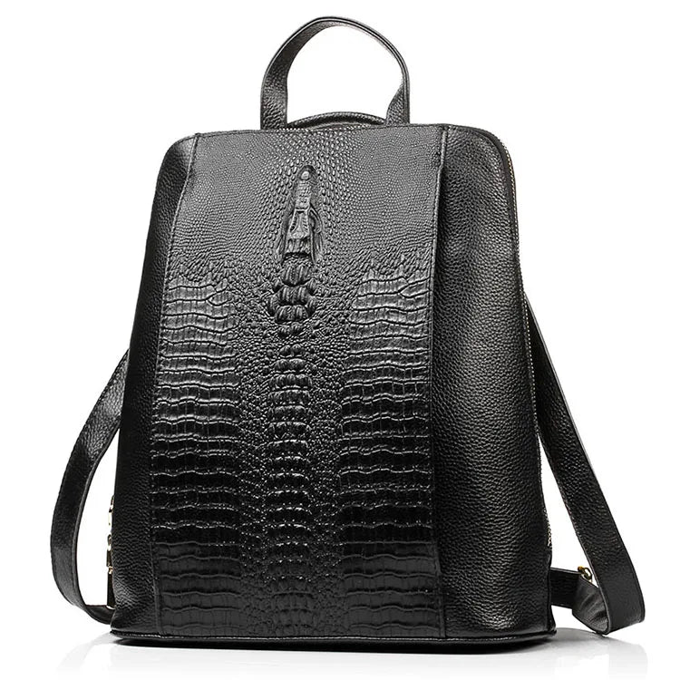 Mochila Feminina de Couro Genuíno Geneviève | Backpacks | Cores variadas | Detalhe 6 | Vivièn
