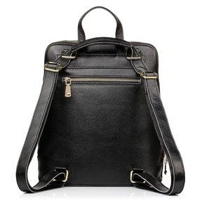 Mochila Feminina de Couro Genuíno Geneviève | Backpacks | Cores variadas | Lateral | Vivièn