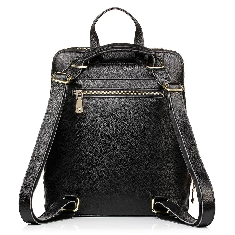 Mochila Feminina de Couro Genuíno Geneviève | Backpacks | Cores variadas | Lateral | Vivièn