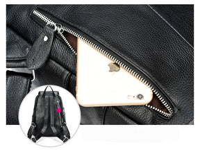 Mochila Feminina de Couro Genuíno Margot | Backpacks | Cores variadas | Detalhe 1 | Vivièn