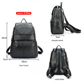 Mochila Feminina de Couro Genuíno Margot | Backpacks | Cores variadas | Detalhe 3 | Vivièn