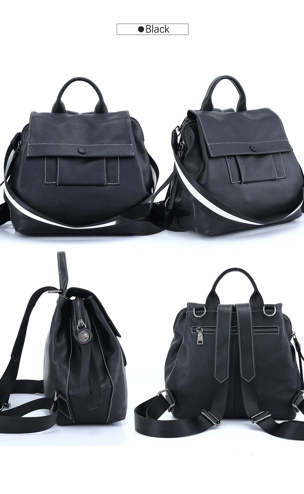 Mochila Feminina de Couro Simone | Backpacks | Cores variadas | Detalhe 11 | Vivièn