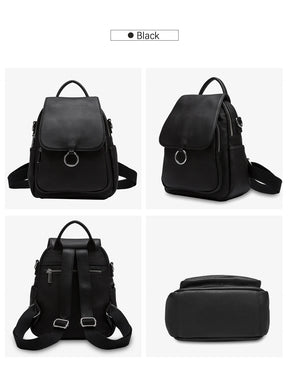 Mochila Feminina de Couro Viviane | Backpacks | Cores variadas | Detalhe 1 | Vivièn