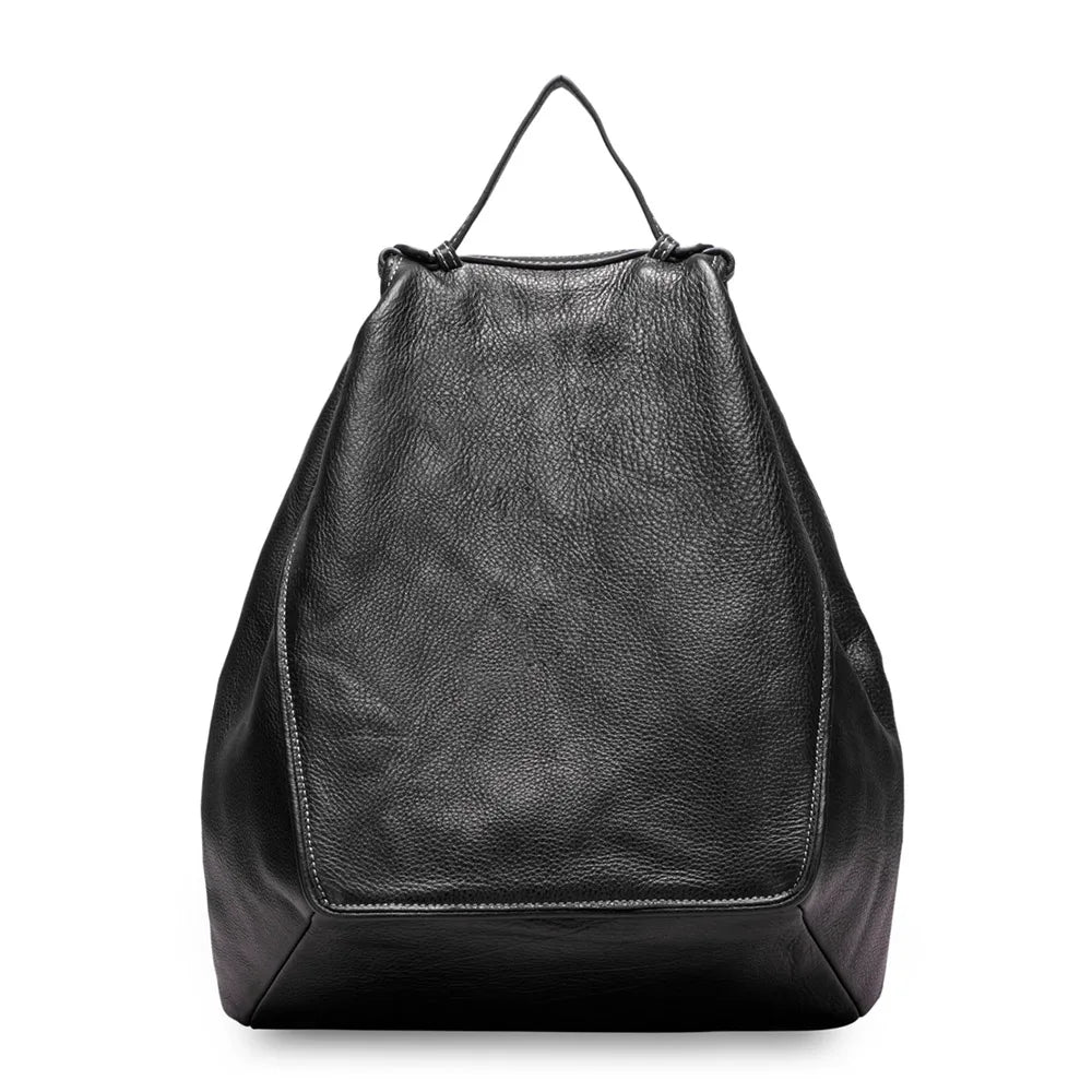 Mochila Feminina Elegante de Couro Genuíno Sofia | Backpacks | Cores variadas | Detalhe 20 | Vivièn