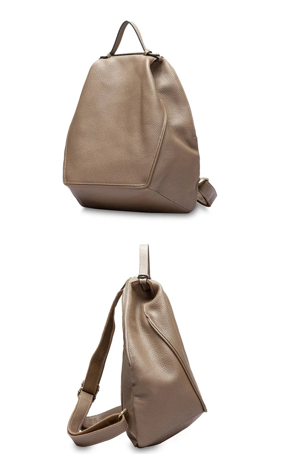Mochila Feminina Elegante de Couro Genuíno Sofia | Backpacks | Cores variadas | Detalhe 8 | Vivièn